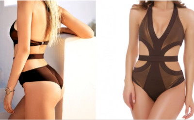 Anabel Arto LUX SWIM Badeanzug Gr.38 S UK 34 10 Monokini Einteiler ohne Bügel