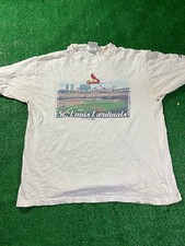 Vtg St. Louis Cardinals T-Shirt Sz Medium Adidas 2005 Thrashed Worn