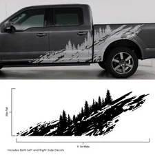 Decal Sticker for F-150, Tacoma. Universal Fit. Off-Road Overland Forest Decal.