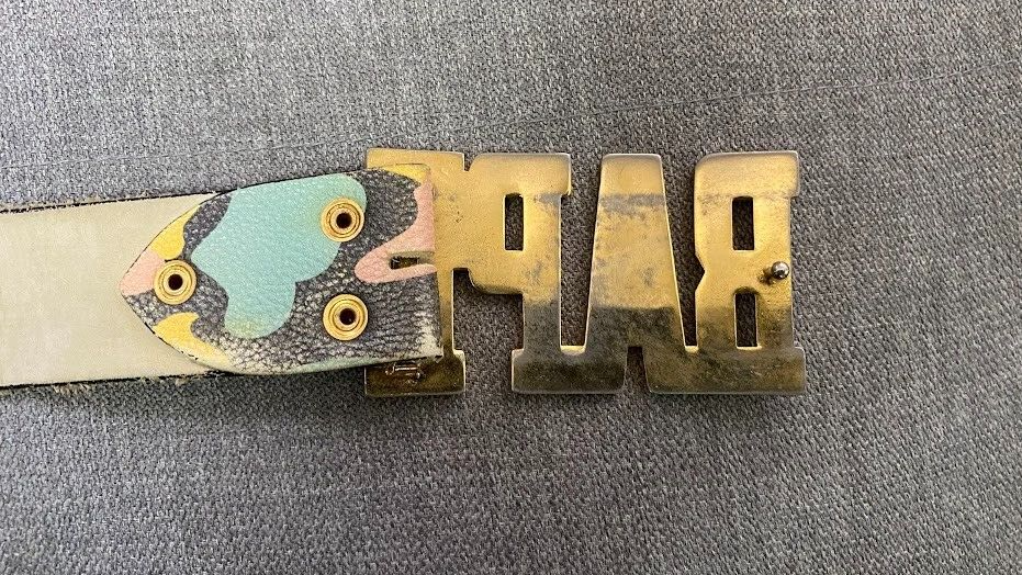 A BATHING APE BAPE Buckle Multi Camo Belt Kanye West Super