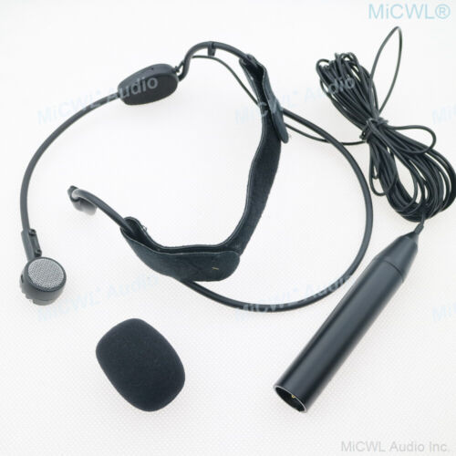 Normal 3Pin XLR Cardioid Dynamic Microphone ME3 Headset Phantom Power Mics 5m - Picture 1 of 5