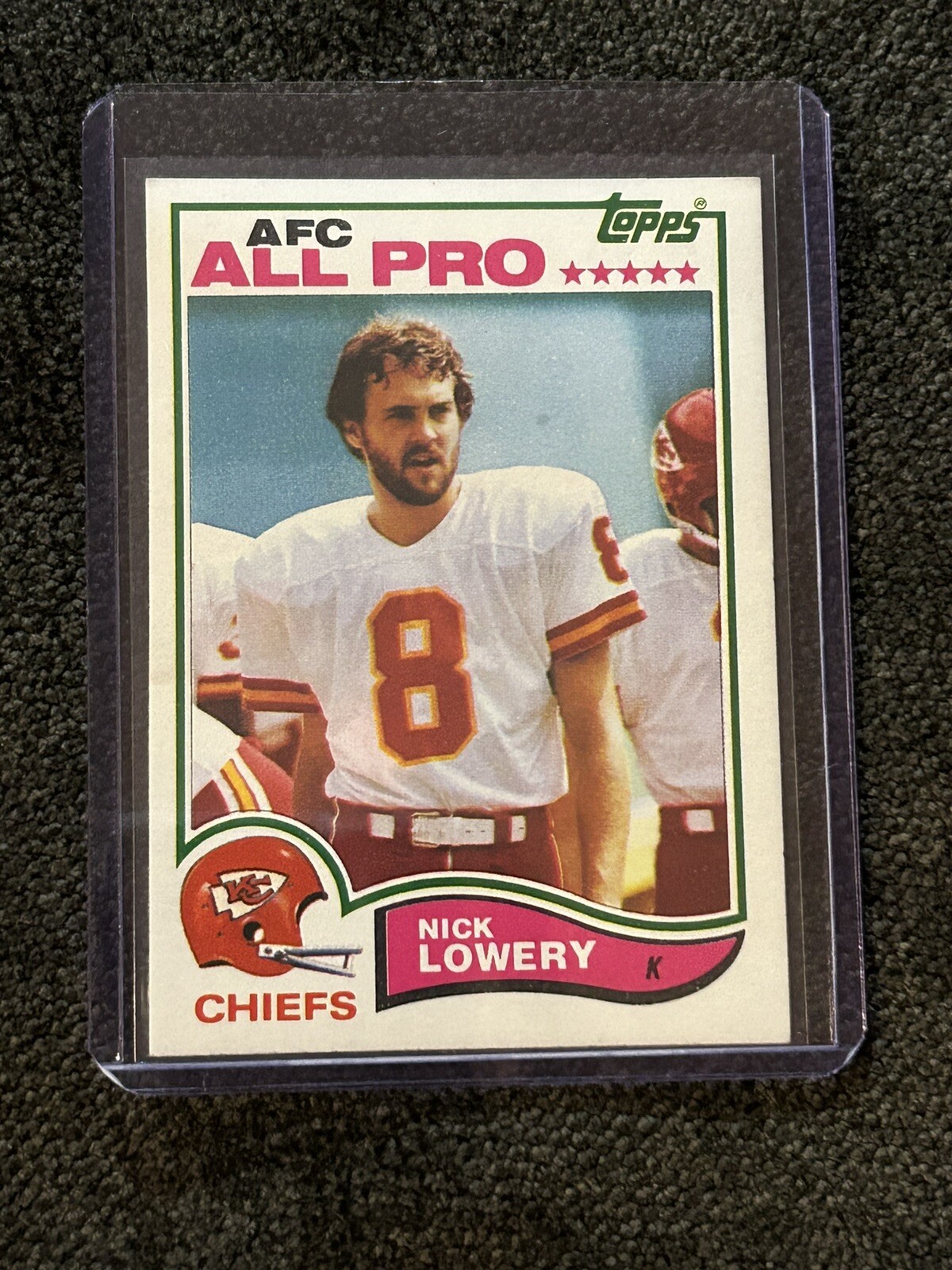 1982 Topps Football - Nick Lowery Chiefs #120