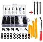 130PCS Car Body Plastic Auto Fasteners Push Trim Clips Pin Rivet Bumper Kits Uk