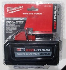 BRAND NEW Genuine Milwaukee Battery XC6.0 M18 REDLITHIUM HIGH OUTPUT 48-11-1865