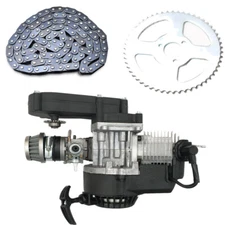 49cc 2 Stroke Engine Motor 54T Sprocket T8F Chain For Pocket Dirt Mini Bike ATV