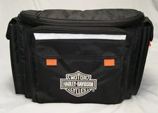 harley davidson picnic insulated cooler bag w/ roll up blanket