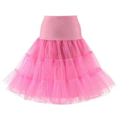 New 26" Retro Net Underskirt 50s Swing wedding Petticoat Rockabilly Tutu Skirt J - Picture 48 of 48