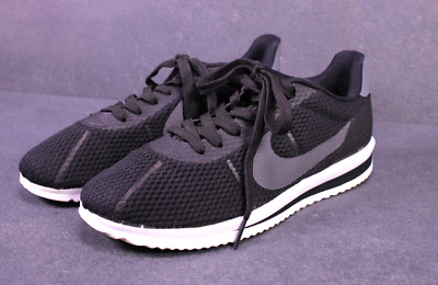 Nike Sneaker Cortez Ultra Breeze Sportschuhe Gr. 40 Nylon schwarz weiß BS15