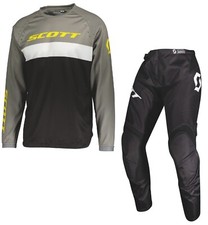 TUTA COMPLETO PANTALONI MAGLIA CROSS ENDURO SCOTT 350 SWAP EVO GRIGIO TG 42+3XL