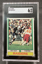 1974 Topps Ray Guy #219 Oakland Raiders Punter SGC 6