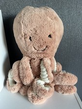 Jellycat Large Odell Octopus - Peach Large Octopus Beanie Retired Pink 20” 