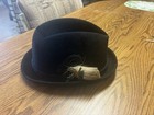 Vintage 1960s Men's Black Fedora - Genuine Fur Felt Hat by Empire State Hats — photo 1