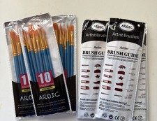 AROIC 60 Pcs Paint Brushes, Acrylic Oil Watercolor Painting Brush Set Nylon Hair