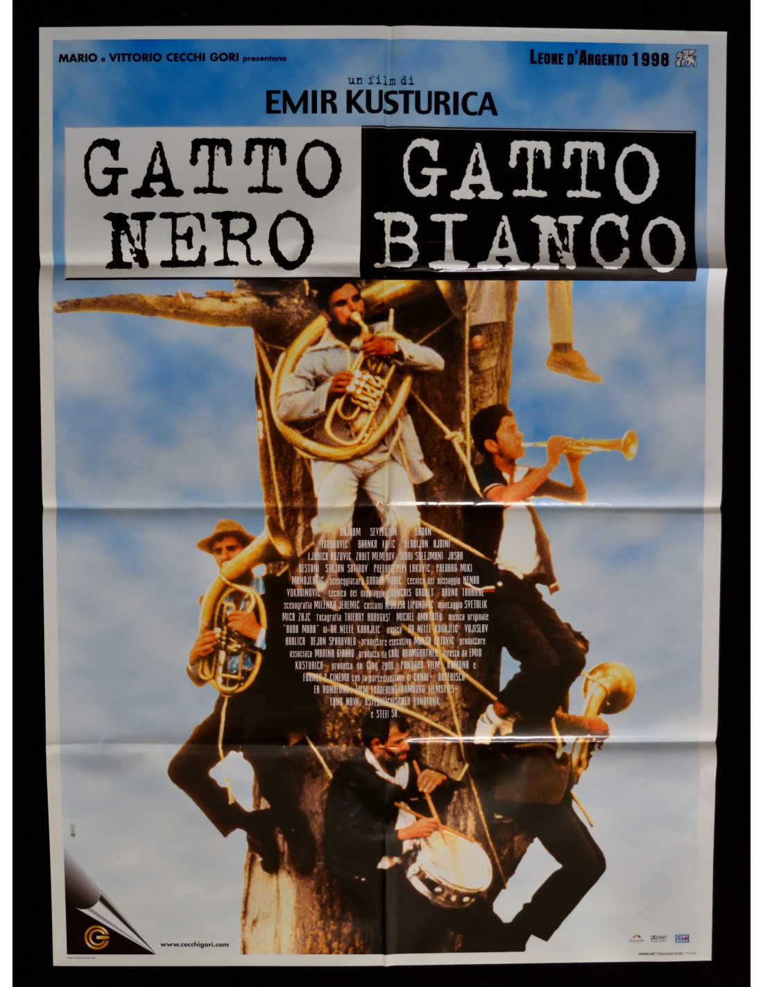 Poster Gatto Nero Gatto Bianco 1998 Emir Kusturica Crna Mačka Beli Mačo A366