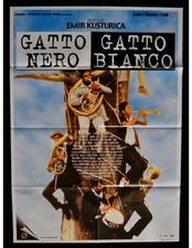 Poster Gatto Nero Gatto Bianco 1998 Emir Kusturica Crna Mačka Beli Mačo A366