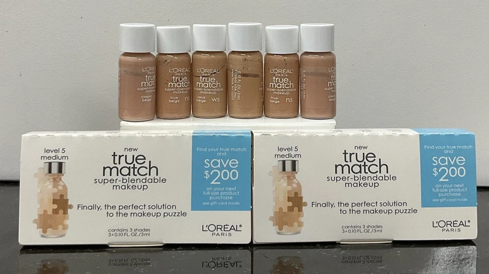 L'Oreal True Match Super-Blendable Makeup W5 N5 C5 3x0.10 Oz  Lot Of 2 - Image 2 of 4