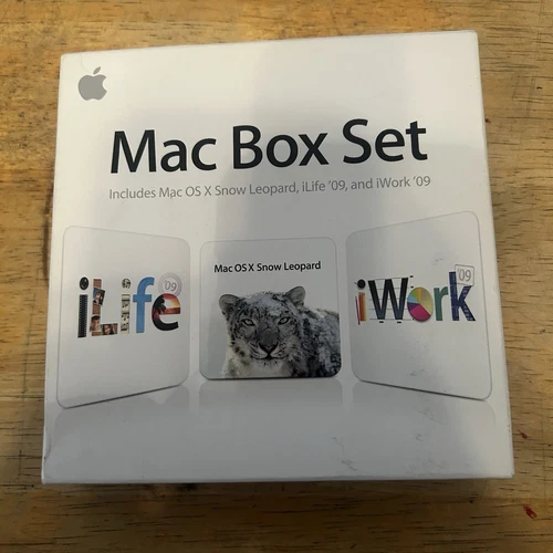 Apple Mac Box Set OW Snow Leopard iLife iWork Defunct Retro Computer Software