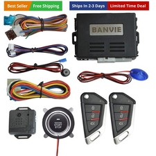 Car Keyless Entry Security Alarm System with Remote Engine Start and Push to ...