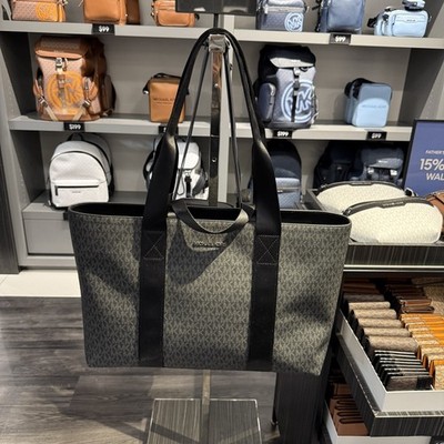 Michael Kors Cooper Dual Handle Signature Logo Tote Bag | eBay