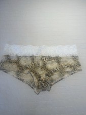 NWT VINTAGE Victoria's Secret Medium leopard print lace banded cheeky