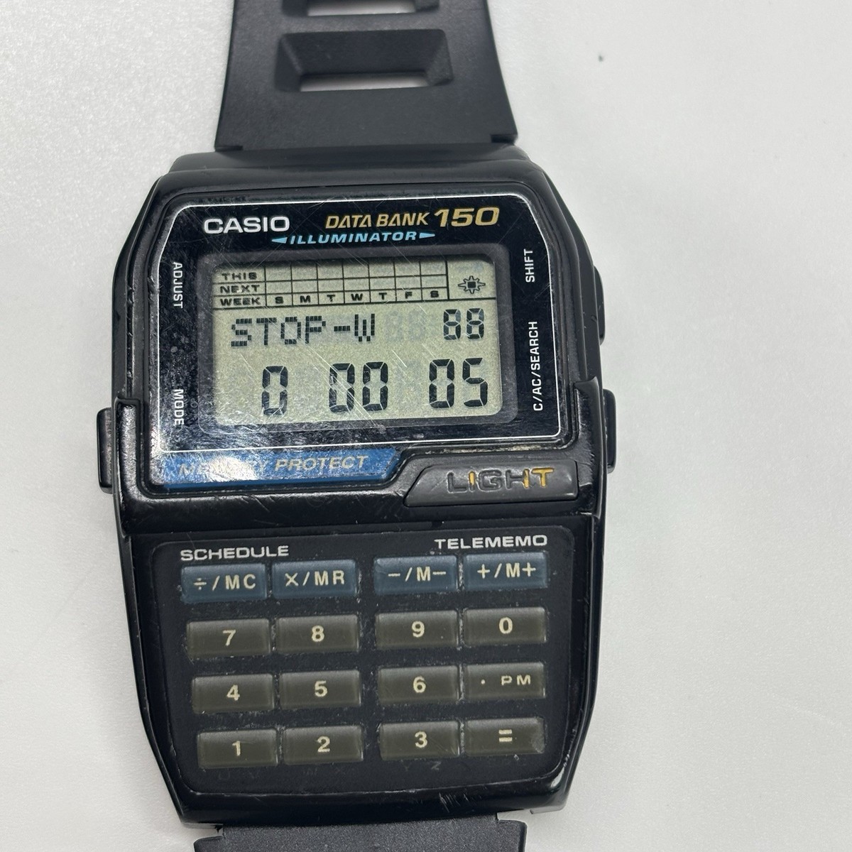 Casio Data Bank Dbc-150 1477 Calculator Illuminator Memory