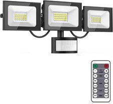100W Security Lights Outdoor Motion Sensor,10000LM PIR Floodlight with Remote C