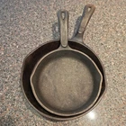 2x Wagner's 1891 Original 8" & 6.5" Cast Iron Skillet Set USA Pans Lot Of Two