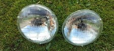 Pair of Genuine RHD Vintage Lucas 7" Sealed Beam Headlights -fully working