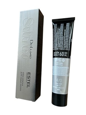 ESTEL DeLuxe Creme Pflege Haarfarbe Haarfarbton 4/0 Mittelbraun-g 60ml