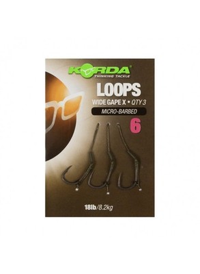 Korda DF Wide Gape X Loop Rigs Karpfen Vorfächer 18lb Fertig gebunden
