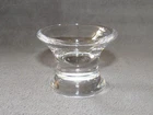 Signed STEUBEN Art Glass Open Salt Cellar Crystal Clear
