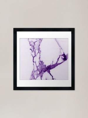 Ultravioletter Marmor gerahmter Kunstdruck gerahmtes Wandbild Poster Leinwanddruck Bild