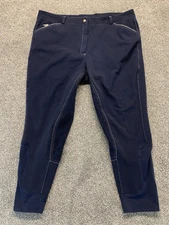 Piper By Smart Pack Pants Womens 42R Navy Blue Equestrian Stretch Riding Pants