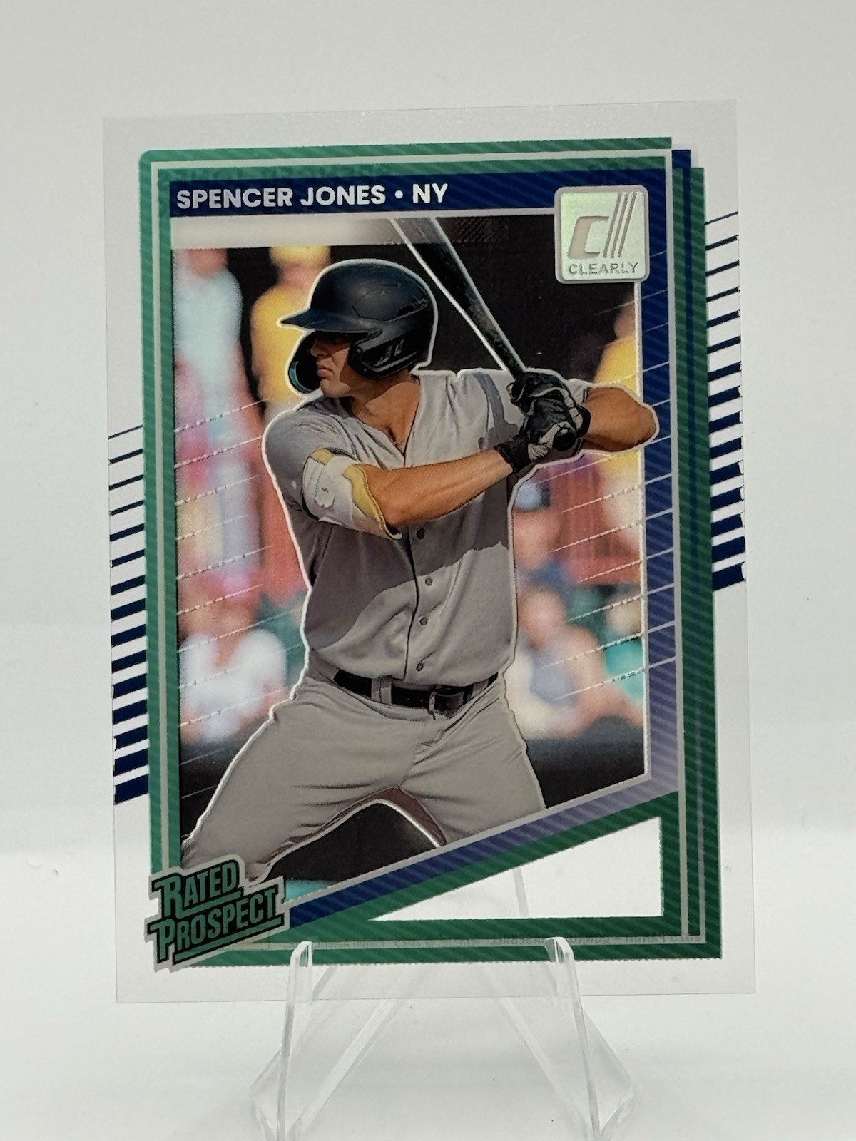 2025 Panini Donruss - Clearly Rated Prospects Spencer Jones #136 (RC) G34