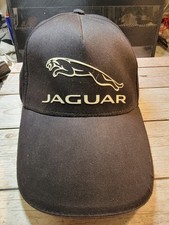 Vintage Jaguar Graphic Logo Car Promo Strapback Hat OSFA Black