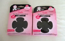 2 Box Hollywood Fashion Secrets Gentle No-Show Concealers, DEEP DARK Skin Tones