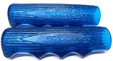 Schwinn Approved Slimline Glitter BLUE Stingray Bicycle GRIPS