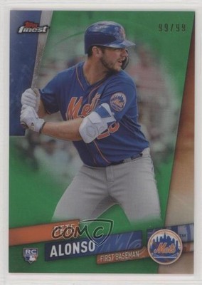 2019 Topps Finest Green Refractor 99/99 Pete Alonso #44 Rookie RC 4l3