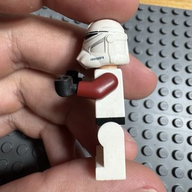 LEGO Star Wars Minifigure **CRACKED SIDE** SW0524 Clone BARC Trooper 91st 75037