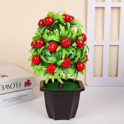 Realistic Small Fruit Tree Potted Outdoor Courtyard Decor - Picture 5 of 10