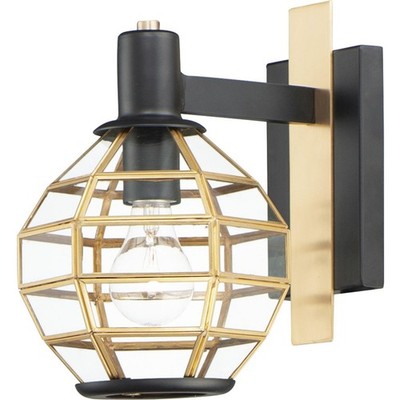 Maxim Lighting 11543BKBUB Heirloom Outdoor Wall Light Black and Burnished Brass