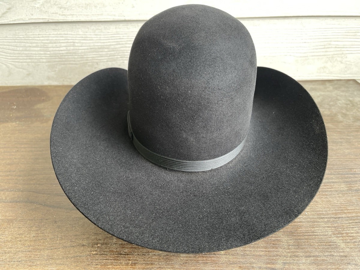 Vintage Resistol Cowboy Hat 6 7/8 Rodeo Western Open Crown Western