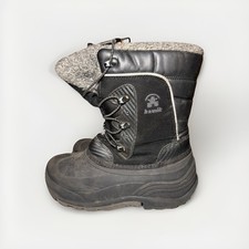 Kamik Kids Winter Snow Boots Black Insulated Waterproof Youth Size 4