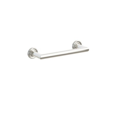 Emtek 2810520US14 Towel Bar 9'', Small Regular Rosette, Polished Nickel