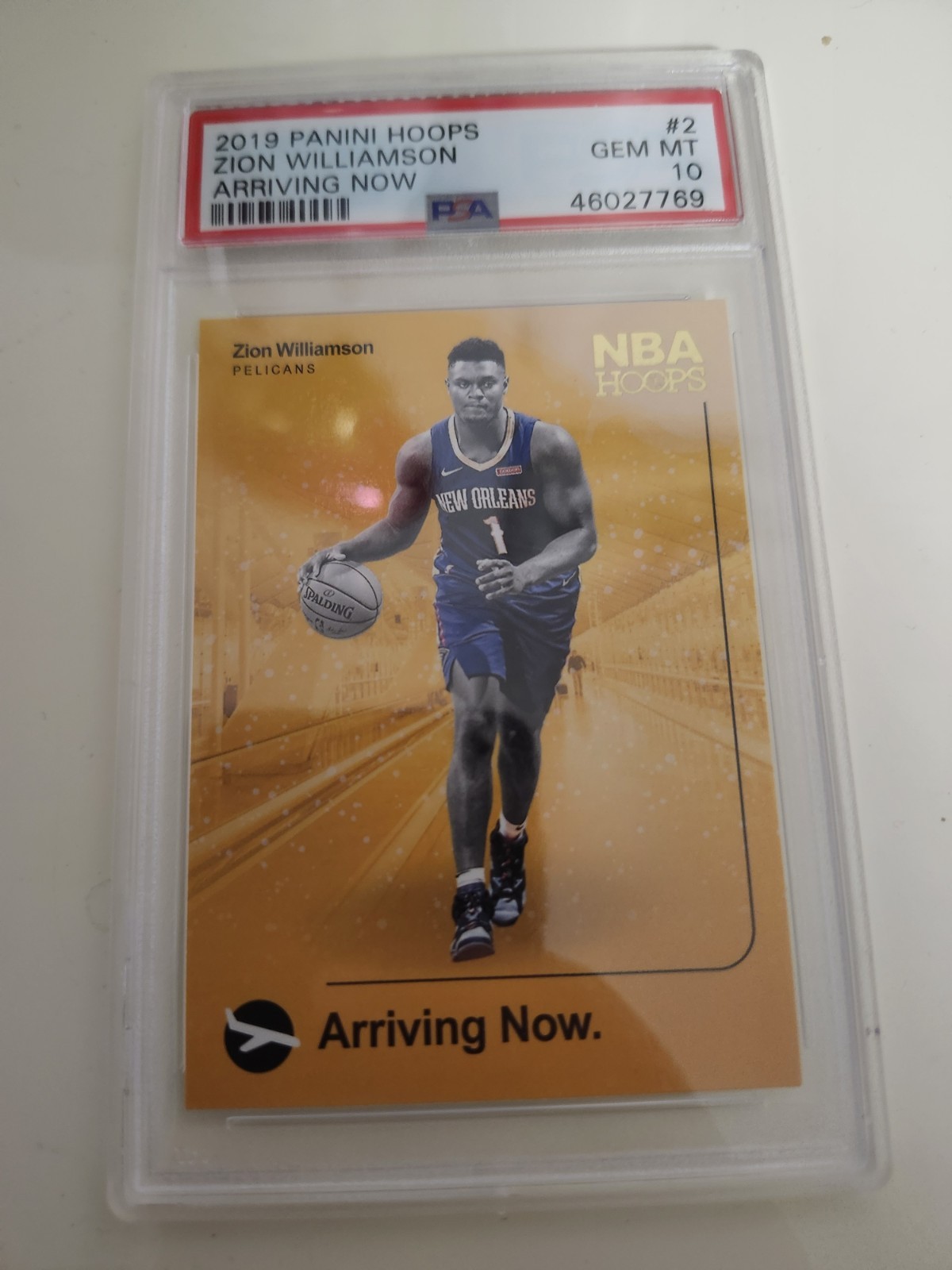 Zion Williamson 2019 Hoops Arriving Now Rookie #2 PSA 10 Gem Mint