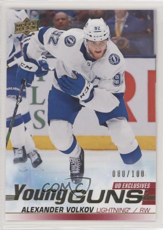 2019-20 Upper Deck Young Guns UD Exclusives 80/100 Alexander Volkov #488 e5z