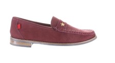 Marc Joseph New York Girls Madison Burgundy Loafers Size 4 7734748