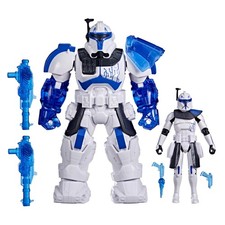 STAR WARS Epic World of Action Clone Captain Rex Mech Force 4 Inches  Blue