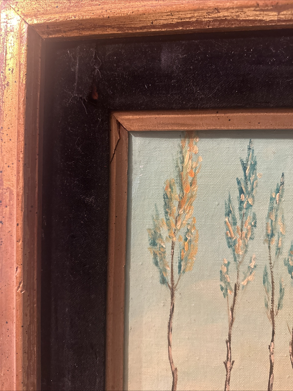 Italian “F . MAZZONCINI” LANDSCAPE  VILLAGE SCENE Oil on Wood Panel Signed