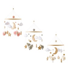 Nursery Crib Mobile Felt Hanging Decoration Montessori Handcrafted Nursery Decor